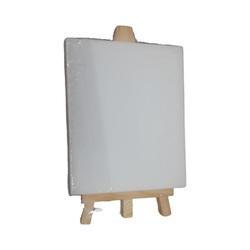 WOODEN EASEL WITH CANVAS 10X15CM RAW 1138